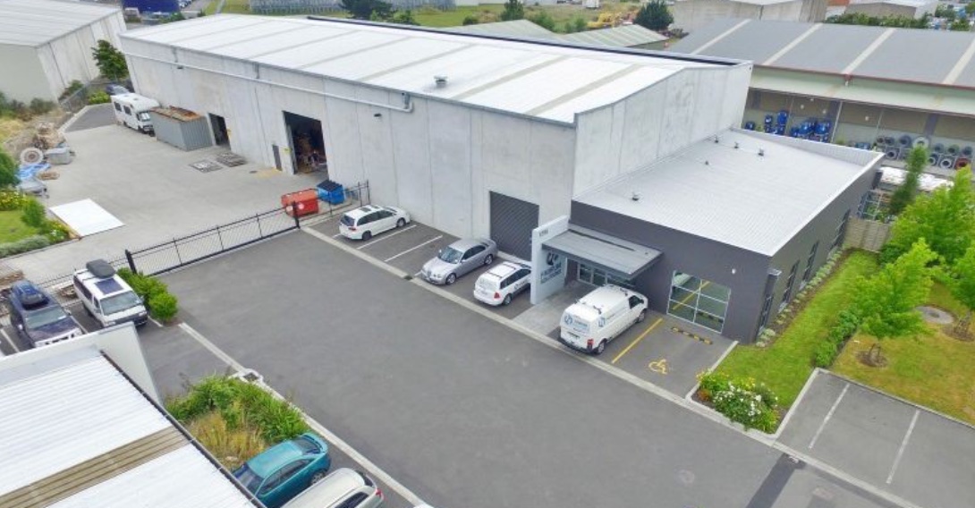 Industrial warehouse and office building in Hornby, Christchurch