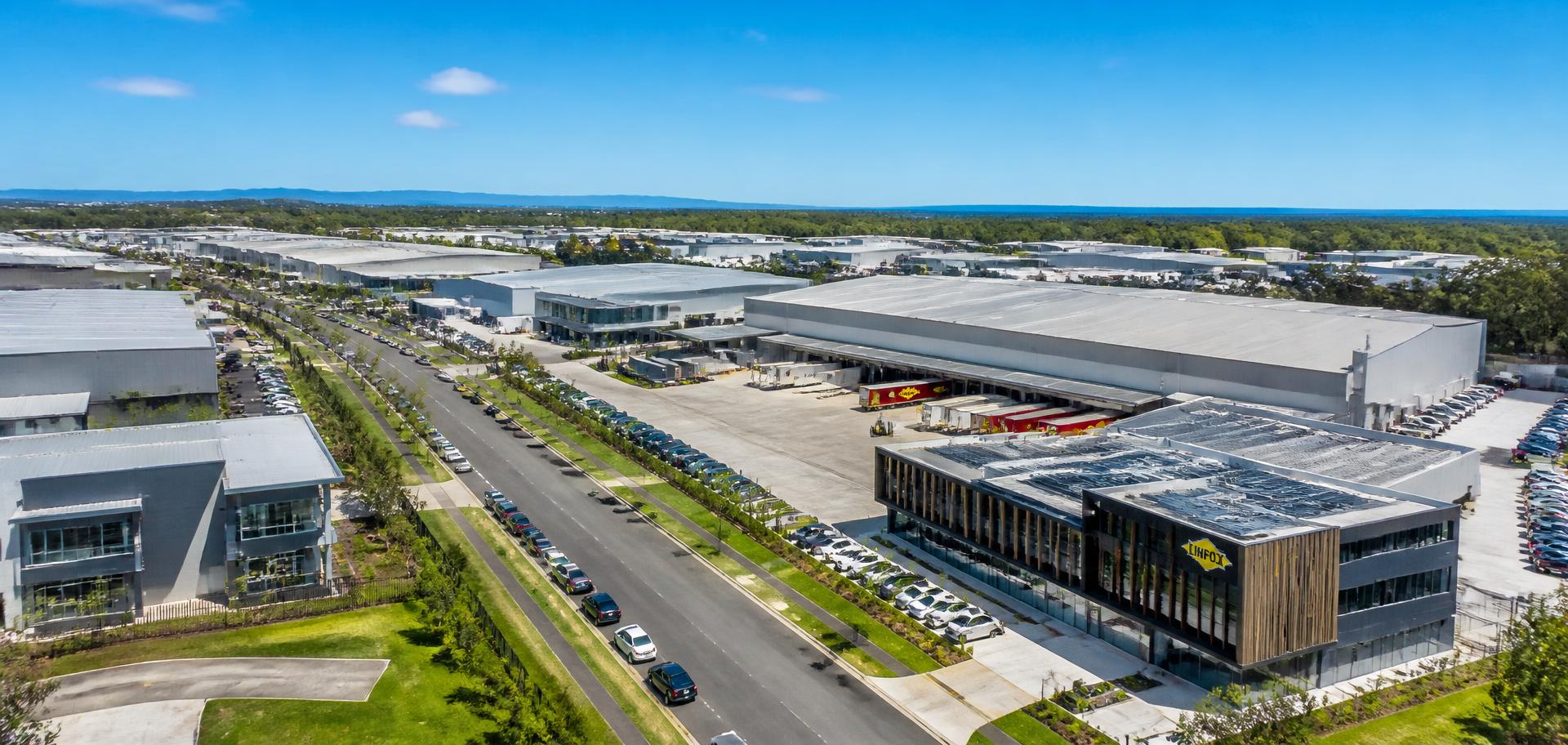 Modern New Zealand commercial precinct